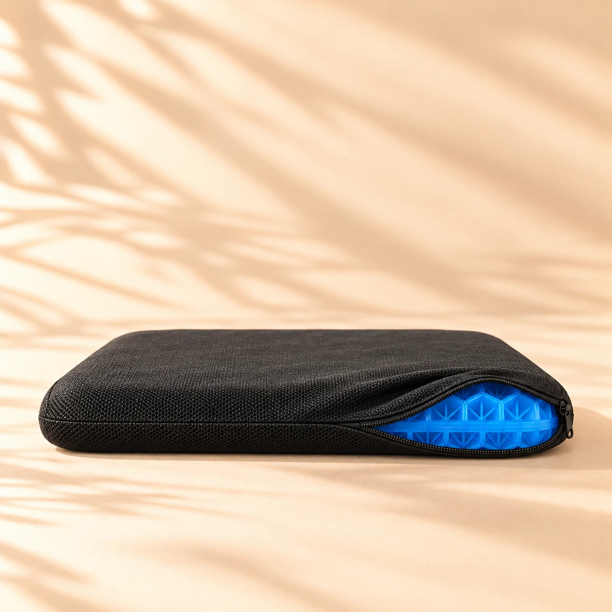 Cojín Nudelo Air dentro de su funda negra