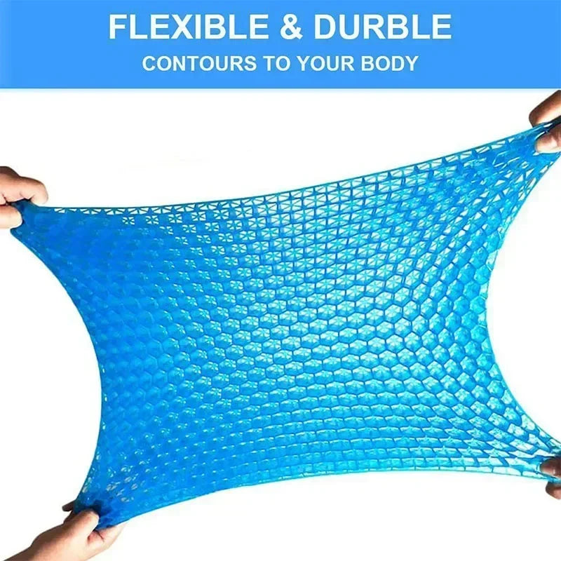 Gel Seat Cushion Double Thick Egg Gel Summer Cushion for Pressure Relief Breathable Chair Pad Car Seat Office Chair Soft Cushion